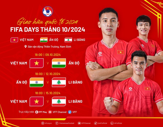 Tin nóng thể thao tối 4/10: Ấn Độ từ chối đá 2 trận, ĐT Việt Nam có mời đội V-League đá giao hữu? - Ảnh 1.